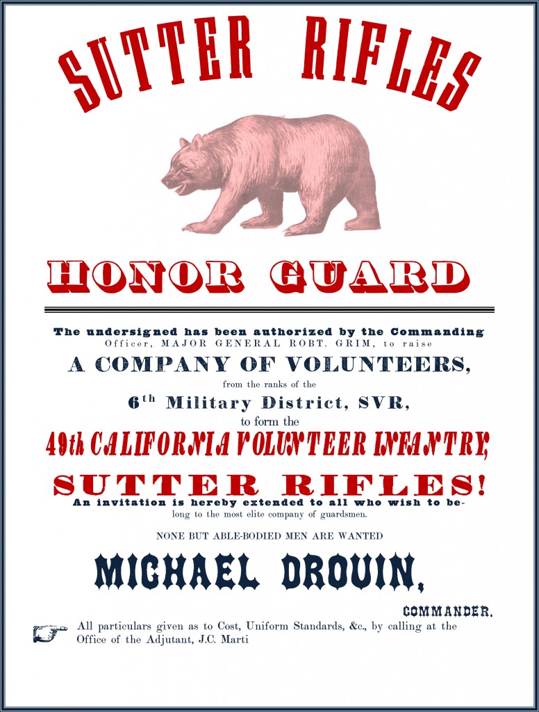 Sutter Rifles Recruiting Poster 2014